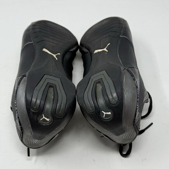 Puma Future Cat Atomisity Shoes Mens 10.5 Black Leather Hipster Sneakers FLAWS - Picture 16 of 16